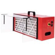 Portable Tabletop Dust Collector with HEPA Filter, Red Steel, 23.20 x 8.00 x 10.50 Inches