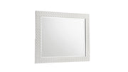 Blanca Modern Style Mirror Made with Wood in White
