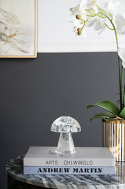 3.9x3.9x4.7' Mushroom Shaped Glass Taper Candle Holder 6EA/CTN