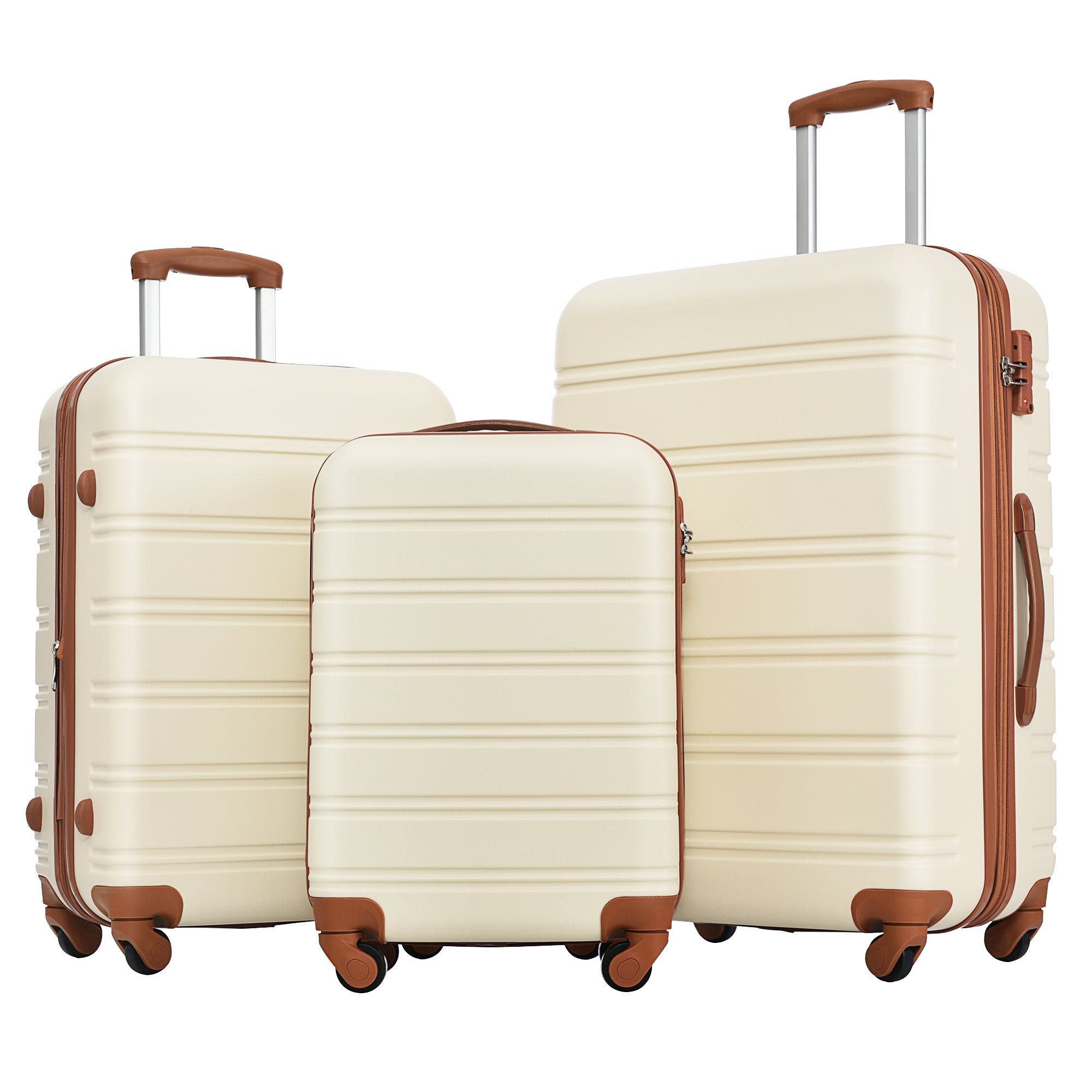 3 Piece Luggage Set Hardside Spinner Suitcase with TSA Lock 20' 24' 28' Available