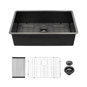 33x19x10'Undermount Single Bowl Stainless Steel Kitchen Sink