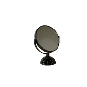 5.5' Diameter Chrome Make-Up Mirror, x5 magnification, Black finish