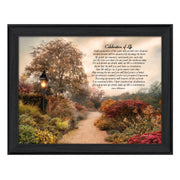'Celebration of Life' By Robin-Lee Vieira, Printed Wall Art, Ready To Hang Framed Poster, Black Frame