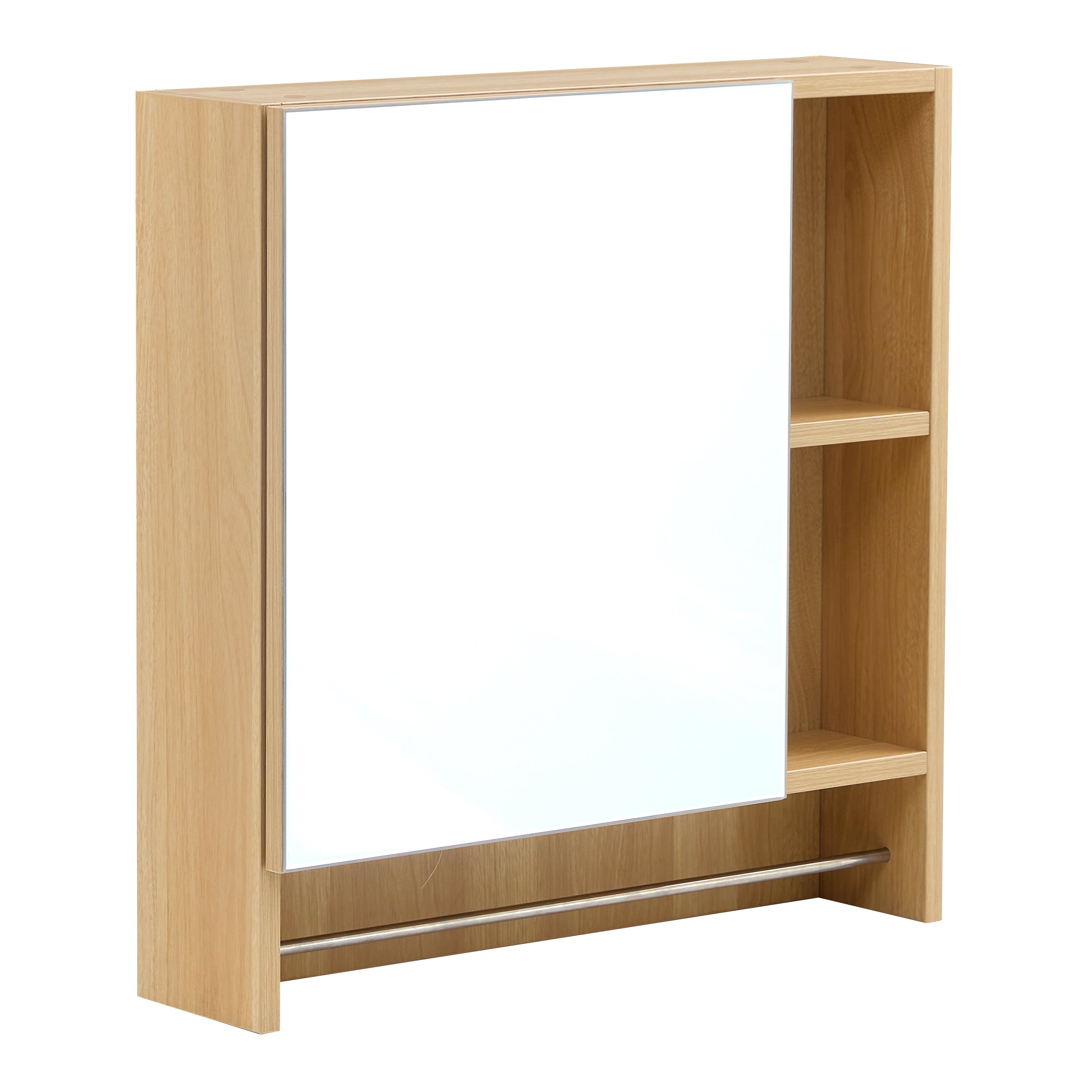 Wall Mounted Bathroom Storage Cabinet with Mirror Door,Medicine Cabinet,Over The Toilet Storage Cabinet with Shelves and Towel Rack