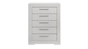 Blanca Modern Style 5-Drawer Chest Made with Wood in White