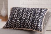 Cordas Navy/White Lumbar Throw Pillow