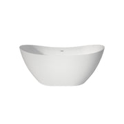 60×29 Inch Upgrade Acrylic Free Standing Bath tubs, Stand Alone White Soaker Tub