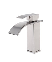 Single Handle Bathroom Faucet Lavatory Faucet Stainless Steel Single Hole-TP, Brushed Nickel