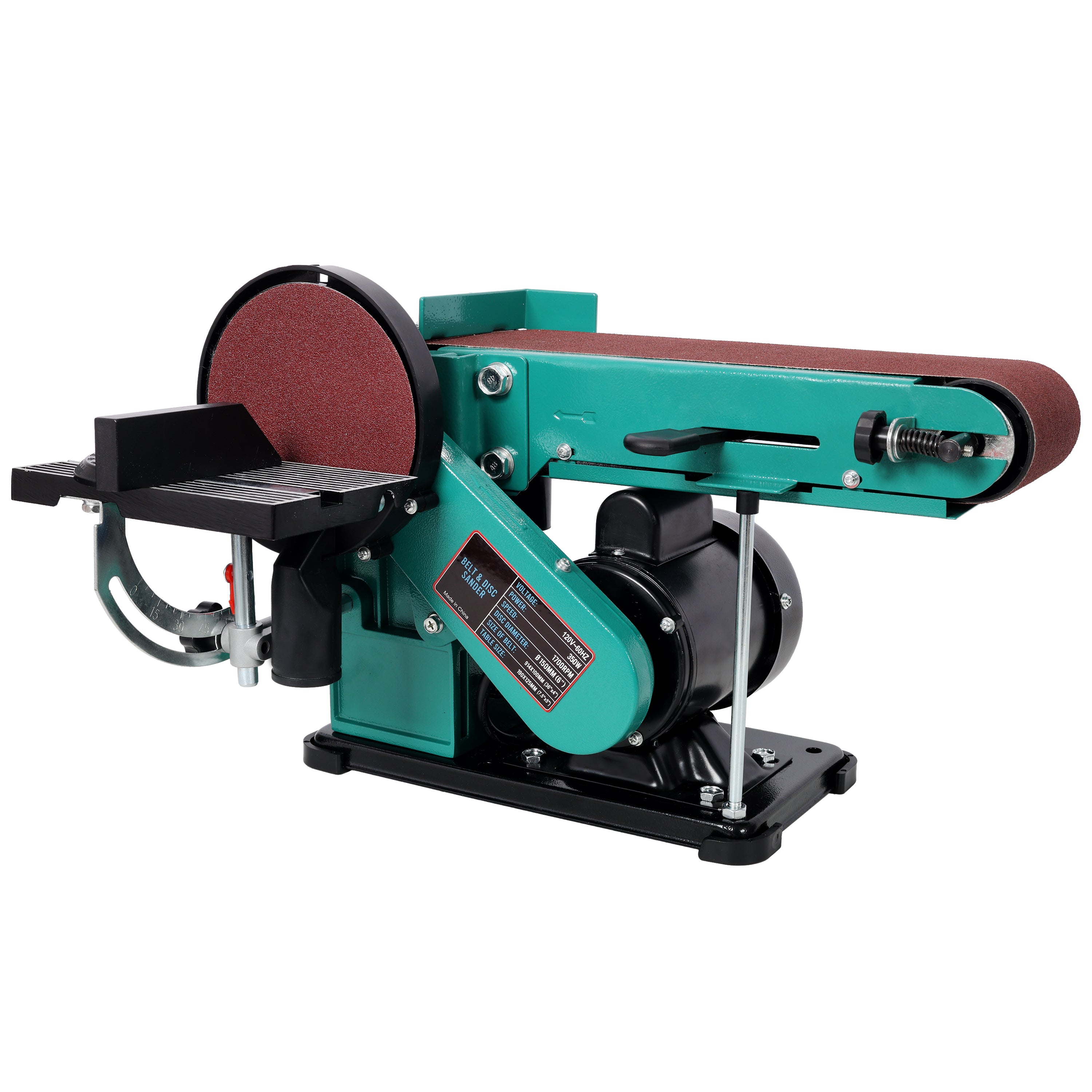 4' x 36' Belt Sander 6' Disc Polisher Grinder Sanders,120V/60Hz.Green Color