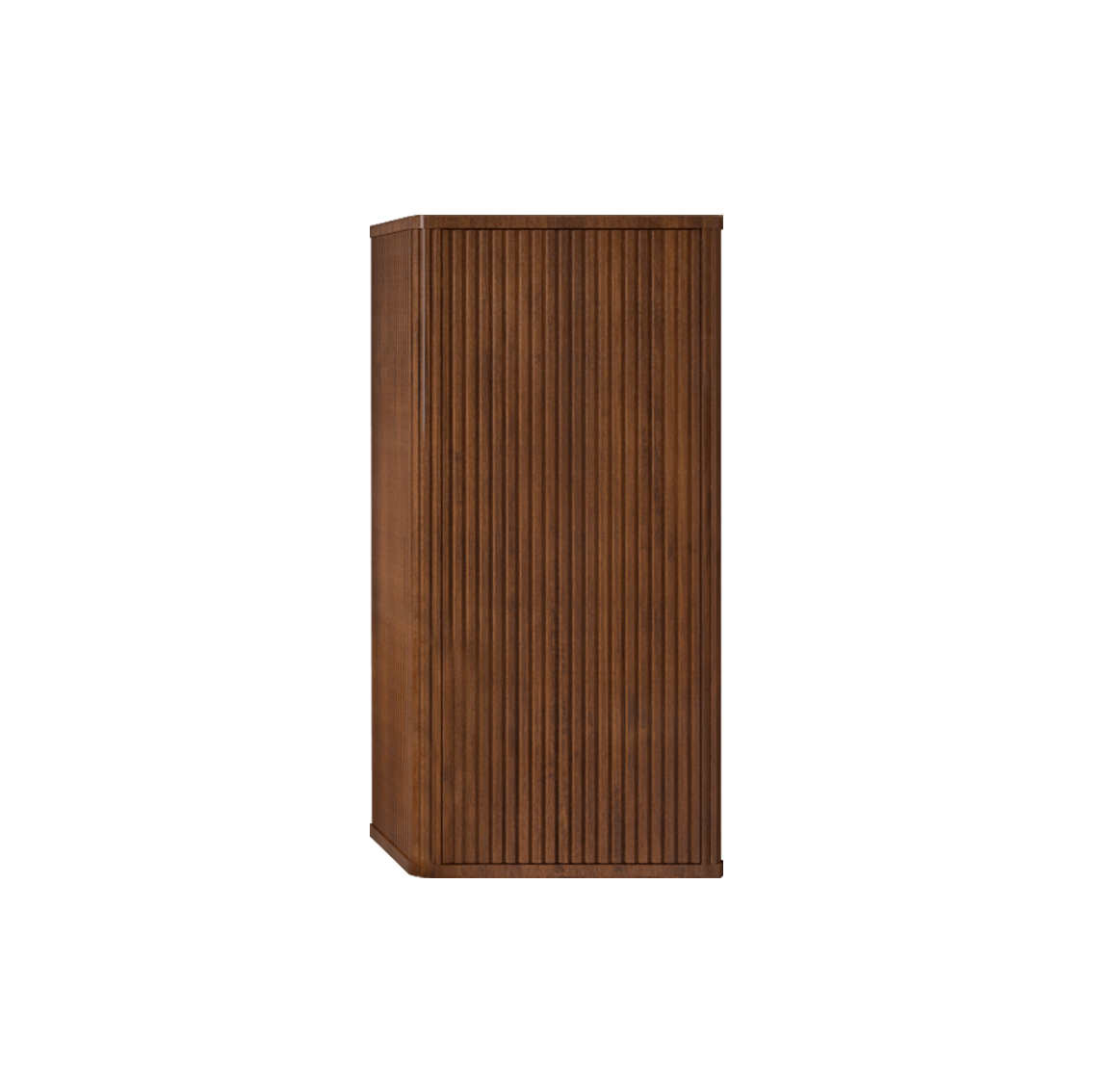 CC0414S305 Striped Walnut Bathroom Floating Side Cabinet, Wall-mounted Storage Cabinet for Small Spaces, Pre-assembled