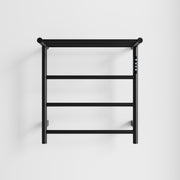 Heated Towel Rack with Top Shelf, 3-Bar Towel Wall MountedWarmer for Bathroom with Intelligent Touch Screen Timer, 304 Stainless Steel Polished, Plug-in/Hard-Wired