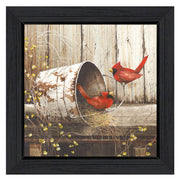 'Playing Around' By John Rossini, Printed Wall Art, Ready To Hang Framed Poster, Black Frame