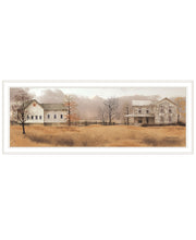 'Peaceful Homestead' by Billy Jacobs, Ready to Hang Framed Print, White Frame