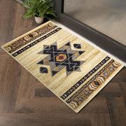 Tribes GC_YLS4006 Cream 2 ft. x 3 ft. Southwest Area Rug
