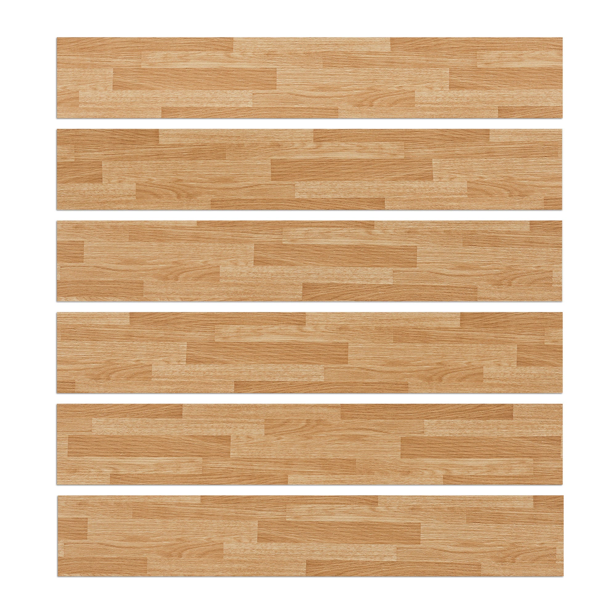 36-Pieces 12 MIL x 6 in. W x 36 in. Peel and Stick Vinyl Tile Flooring, Water Resistant, Brown Wood (54 sq.ft./Box)