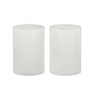 4x6' 2PK Unscented Soy Wax Candle, White