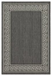 Sunshine GC_HAR2002 Anthracite 5 ft. 3 in. x 7 ft. 3 in. Indoor/Outdoor Area Rug