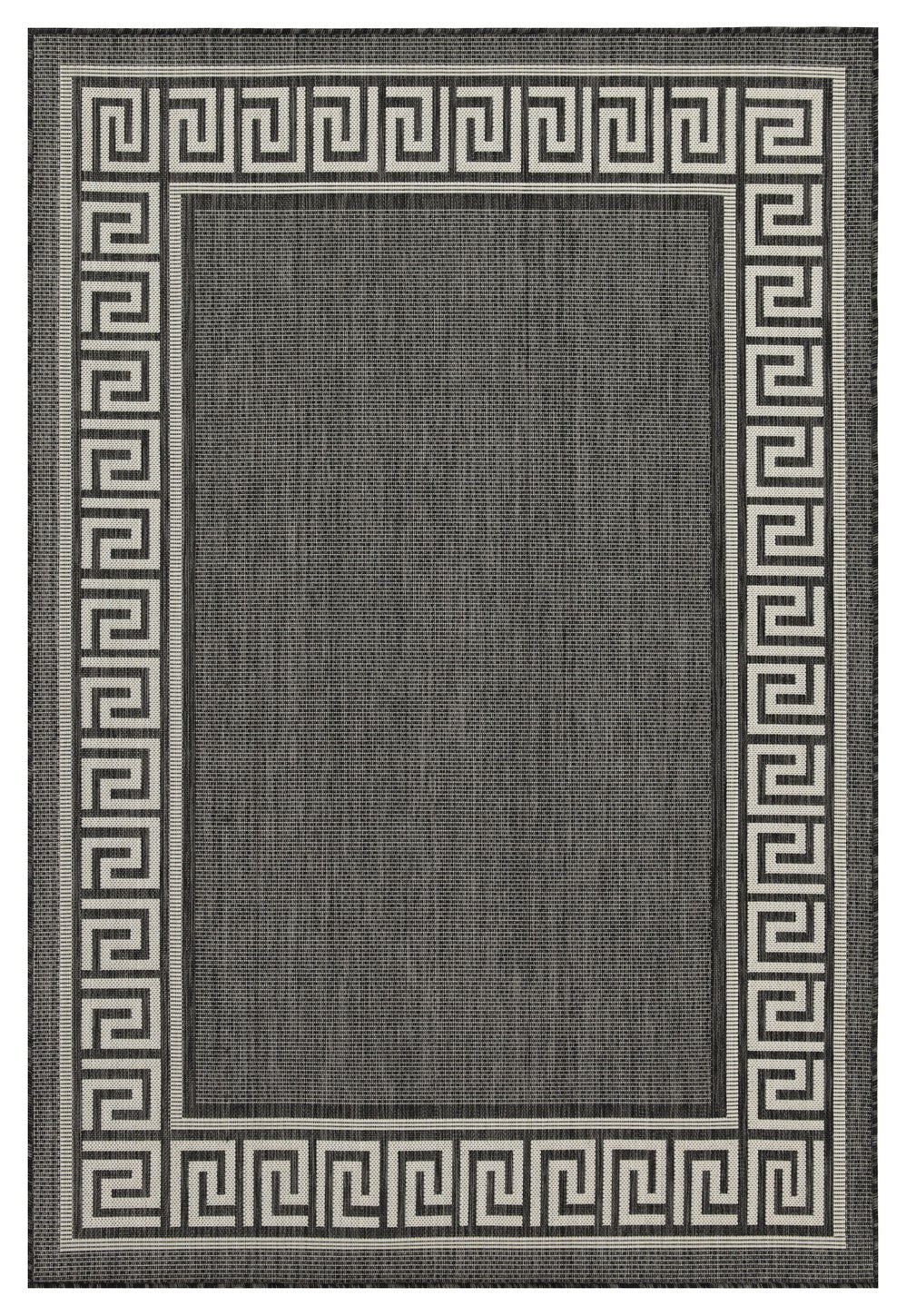 Sunshine GC_HAR2002 Anthracite 7 ft. 10 in. x 10 ft. 3 in. Indoor/Outdoor Area Rug