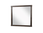 Square Mirror With Knotty Oak