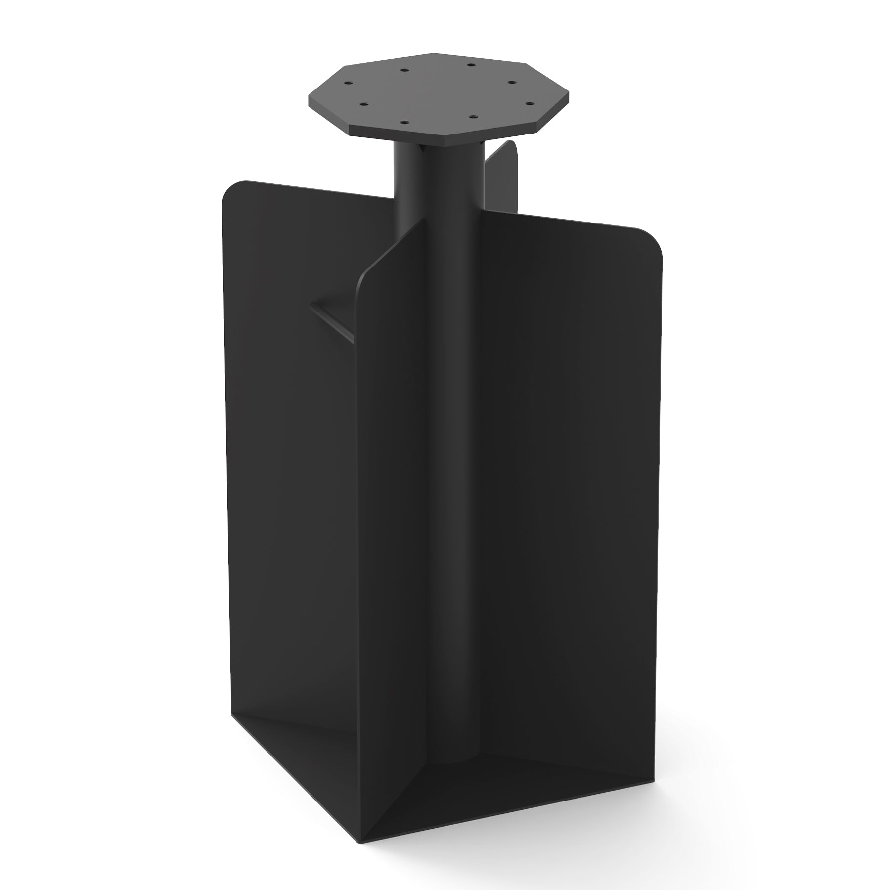 Patio Umbrella Base in Ground, Heavy-Duty Steel Construction for Stability, Supports up to 700LBS, 11' x 11' x 23.2'