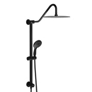Matte Black 10 Inch Shower System with 5 Function Rain Hand Shower and 26.3' Slide Bar Combo