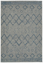 Modern, Transitional, Geometric, Southwestern, Textured High-Low Cut & Loop 5'3' x 7'6' Rectangle Area Rug