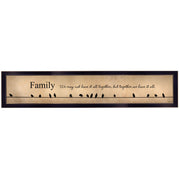'Family - Together We Have It All' by Lori Deiter, Ready to Hang Framed Print, Black Frame