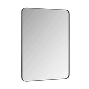 Modern Black Rectangular Wall Mirror 30x40 Inch Metal Framed Vanity Mirror for Bathroom, Living Room, Bedroom Decor