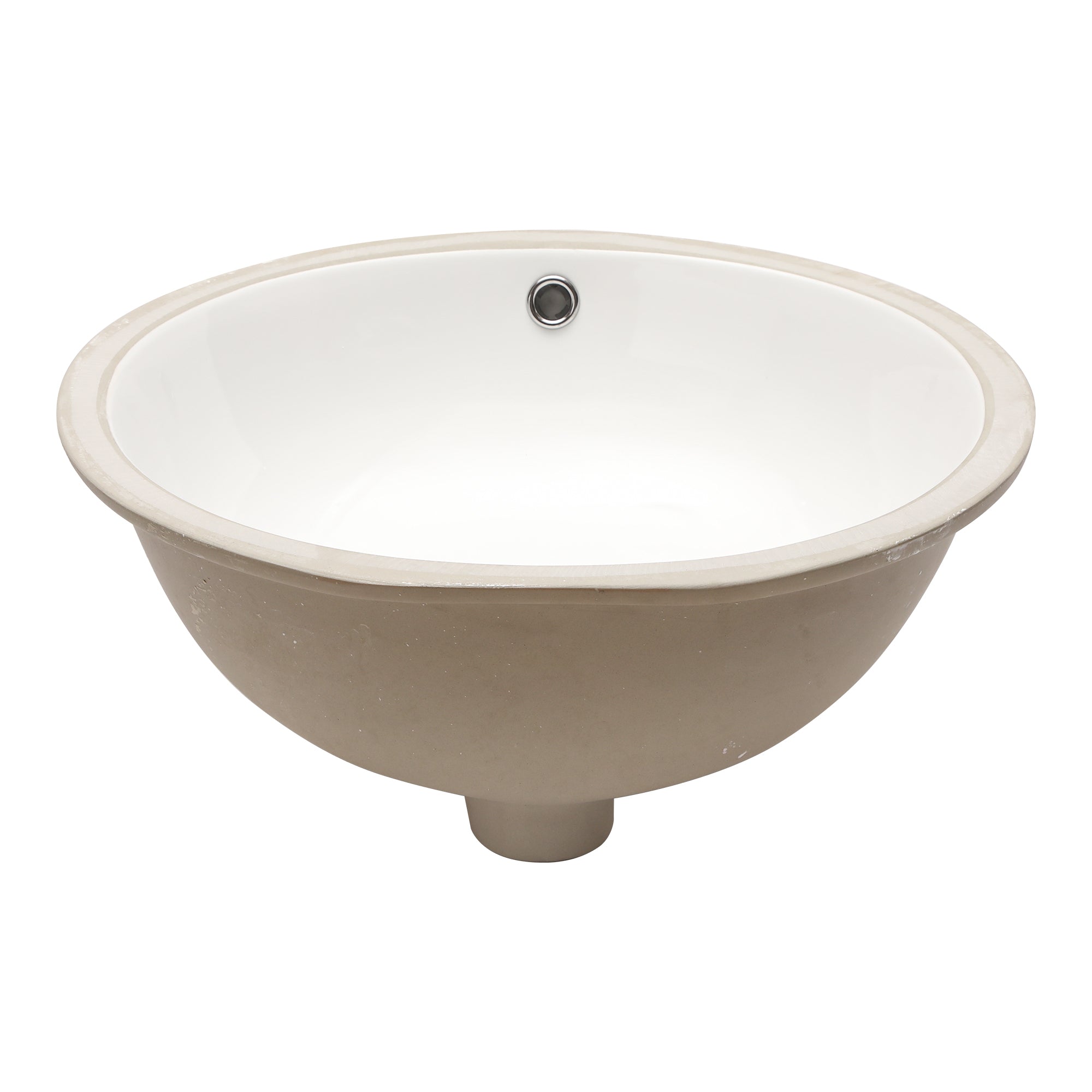 Elegant White Ceramic Oval Undermount Bathroom Sink with Overflow, 19x16 Inches