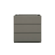 Alice-30F-102,Floor cabinet WITHOUT basin, Gray color, With three drawers, Pre-assembled
