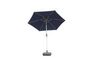 7.5FT Patio Umbrella, Outdoor Table Umbrella with Push Button Tilt and Crank, UV Protection Waterproof Market Sun Umbrella with 6 Sturdy Ribs for Garden, Deck, Backyard, Pool (Navy Blue)