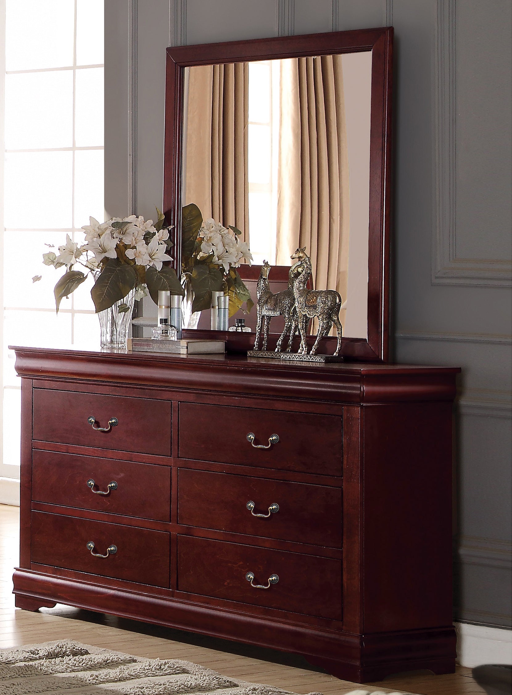 Louis Philippe Cherry Finish Dresser