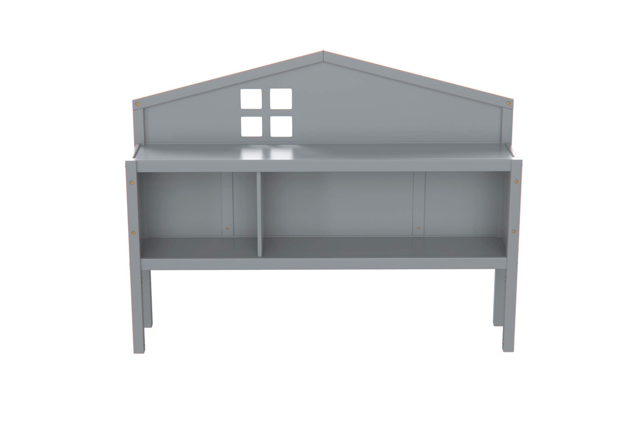 Headboard Storage Cabinet for Full-size Montessori Floor Bed , Grey,Freely collocation