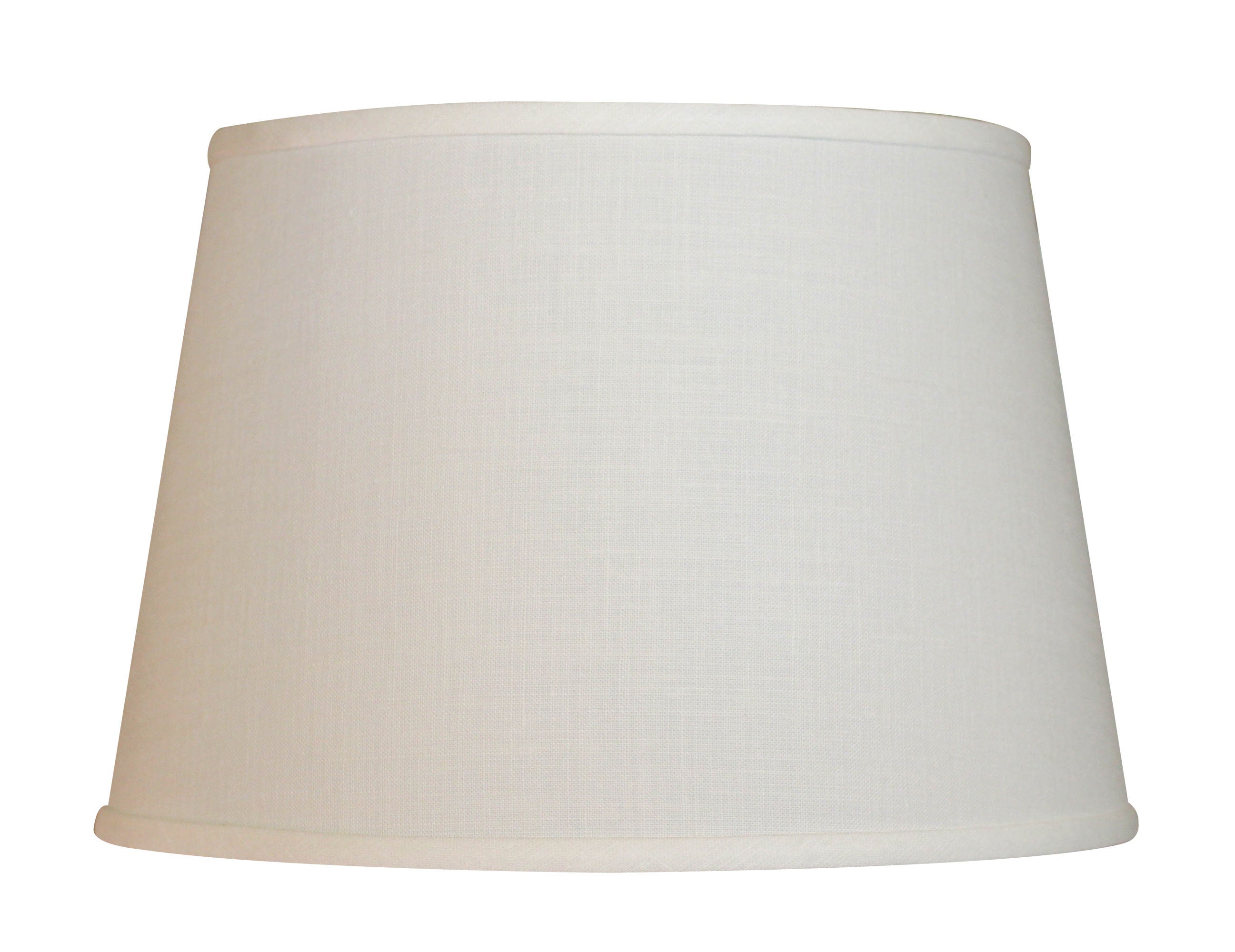 Slant Modified Empire Hardback Lampshade with Washer Fitter, White