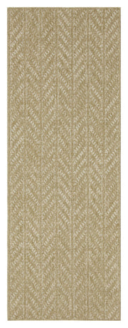 Earth GC_NTL1014 Jute/White 2 ft. 7 in. x 7 ft. 3 in. Indoor/Outdoor Area Rug
