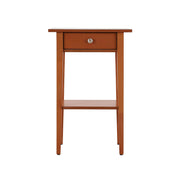 Modern Oak Finish Nightstand with Durable Particle Board Construction in Warm Oak, 28 x 18 x 14 Inches