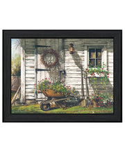 'Spring Cleaning' by Artisan John Rossini, Ready to Hang Framed Print, Black Frame