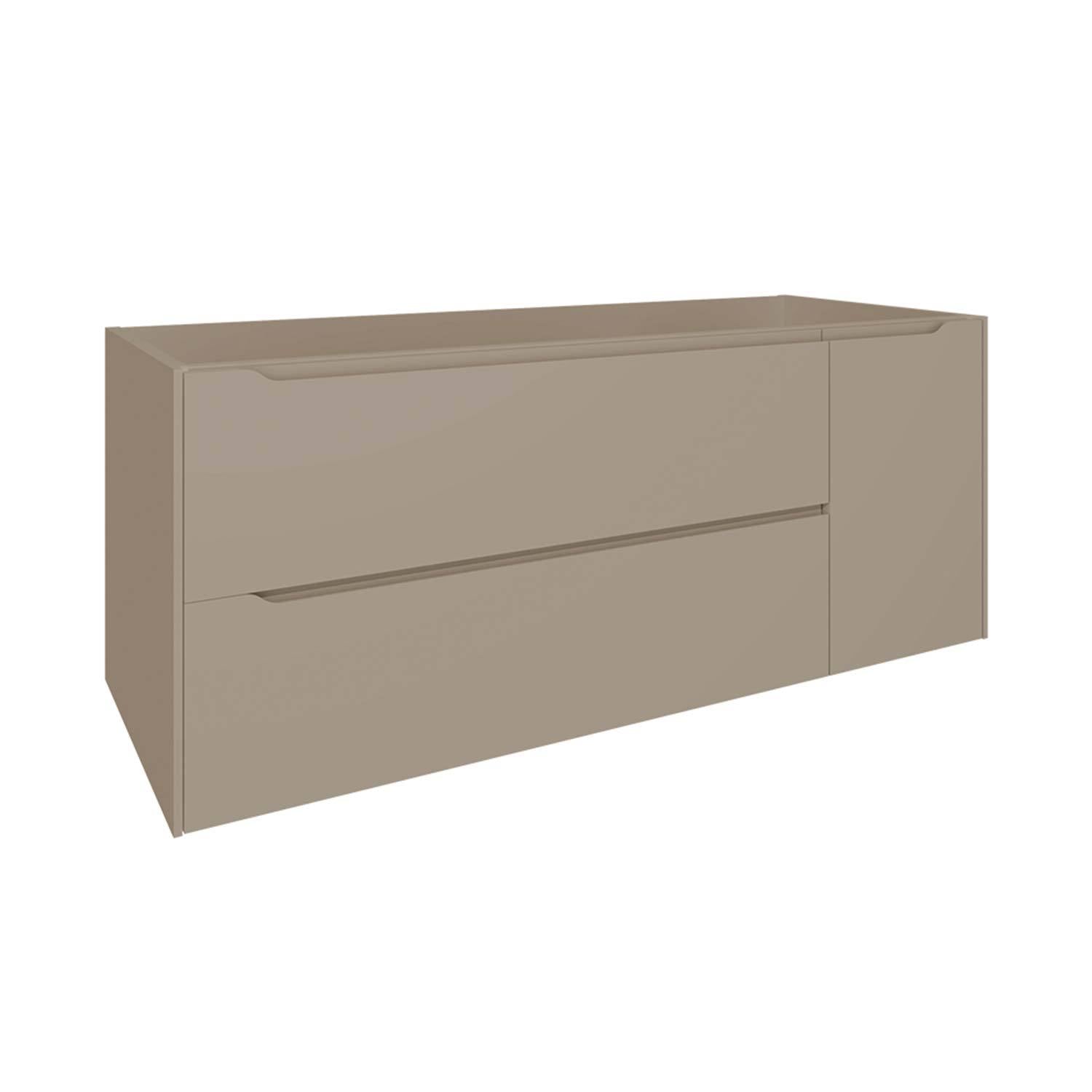 DAX Cenit Single Vanity Cabinet with 2 Drawers 1 Door 48 Inches Matt Moka