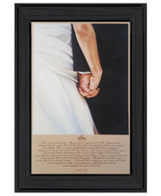 'I DO' by Artisan Bonnie Mohr , Ready to Hang Framed Print, Black Frame