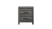 Denver Modern Style 2-Drawer Night stand Made with Wood in Gray  same as B009P272309 ( CA inventory)