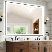 48x40 Inch Frameless LED Bathroom Mirror,Smart Mirror