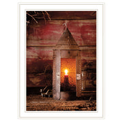 'Tinner's Lantern' By Irvin Hoover, Ready to Hang Framed Print, White Frame