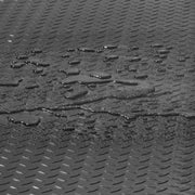 Garage Floor Mats 2 Rolls 17 x 3.6 Ft Garage Mat 2.5mm Thickness Black Garage Flooring PVC Garage Mats for Under Car