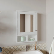 Medicine Cabinet 29' H, with 5 Shelves, 1 Door, and 1 Mirror, White