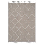 Guros Collection 6X9 Ivory / Trellis Indoor / Outdoor Area Rug