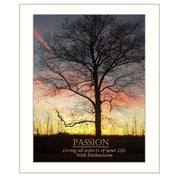 'Passion' By Trendy Decor4U, Printed Wall Art, Ready To Hang Framed Poster, White Frame
