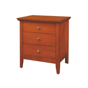 Charming Oak Nightstand with Drawer and Ample Tabletop Space in Particle Board, 26'H x 24'W x 18'D