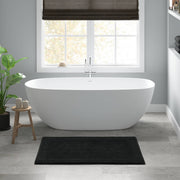 1 PCS 24x44' 100% Cotton Tufted 3000 GSM Reversible Bath Rug Black