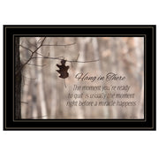 'Hang in There! ' by Lori Deiter, Ready to Hang Framed Print, Black Frame