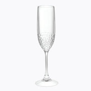 Tritan Lexington Unbreakable Plastic Champagne Flutes Set of 4, 6oz, Clear, Durable Glass Alternative